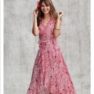 Poupette St Barth Tamara Ruffled dress pink S